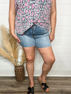 Judy Blue "That's a Wrap" Cutoff Shorts-Lola Monroe Boutique