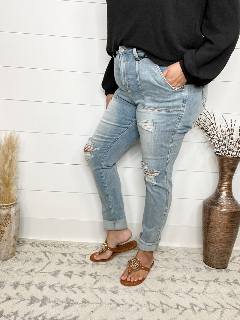 Judy Blue "The Most Wonderful" Boyfriend Jeans