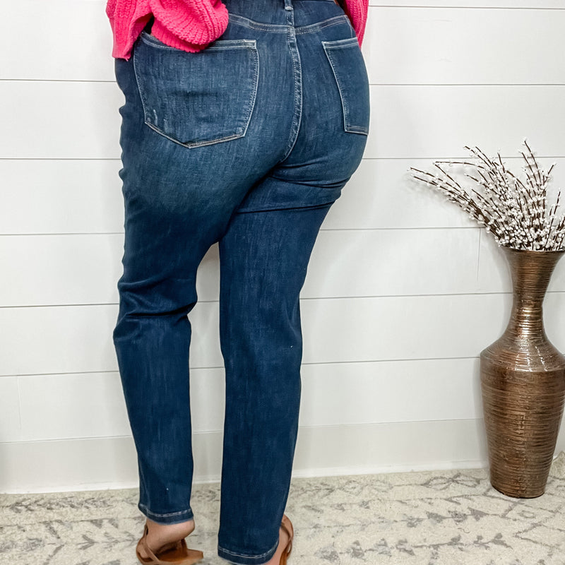 Judy Blue "The Real Deal" Tummy Control Straight Leg Jeans-Lola Monroe Boutique