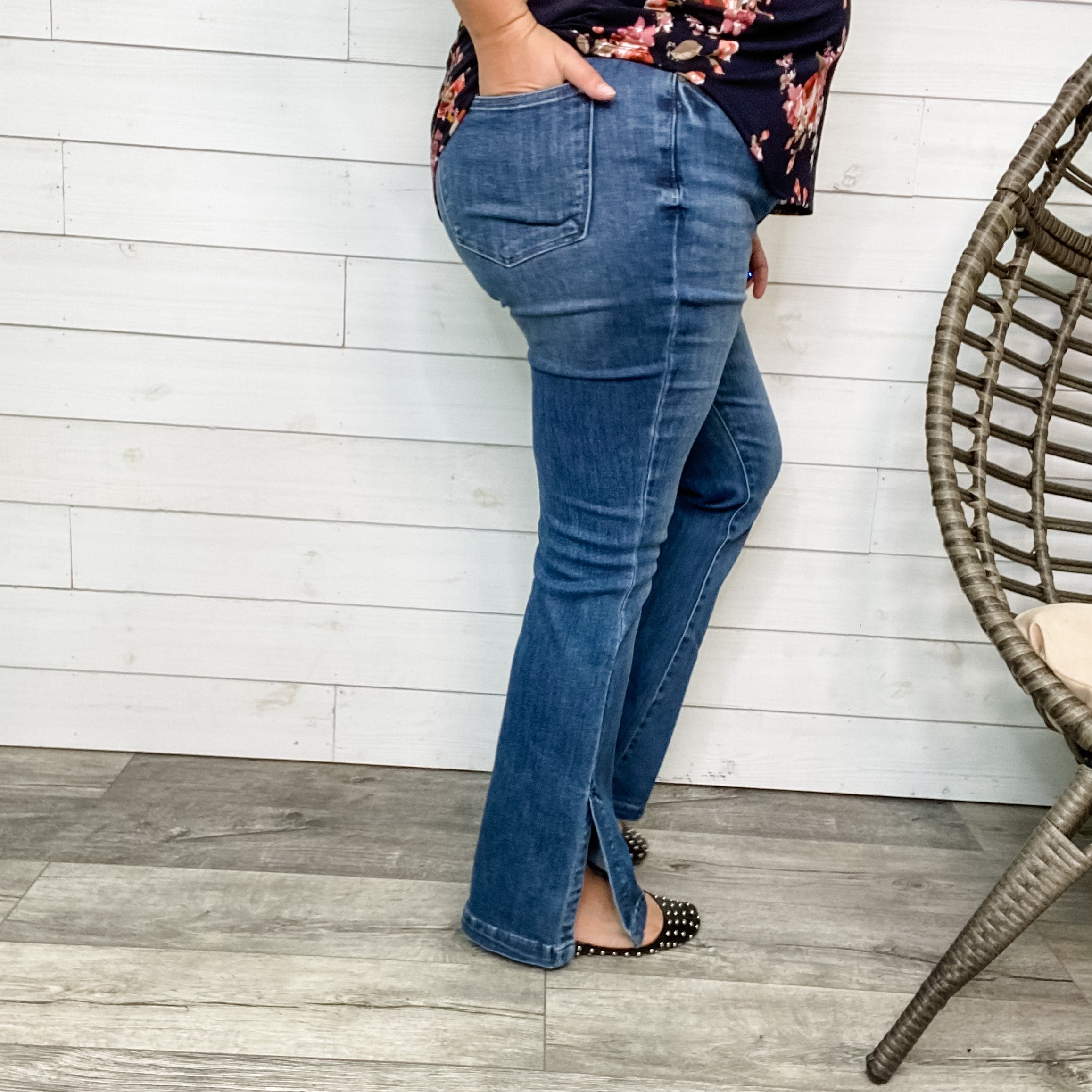 Judy Blue "Tulsa" Tummy Control Bootcut Jeans-Lola Monroe Boutique