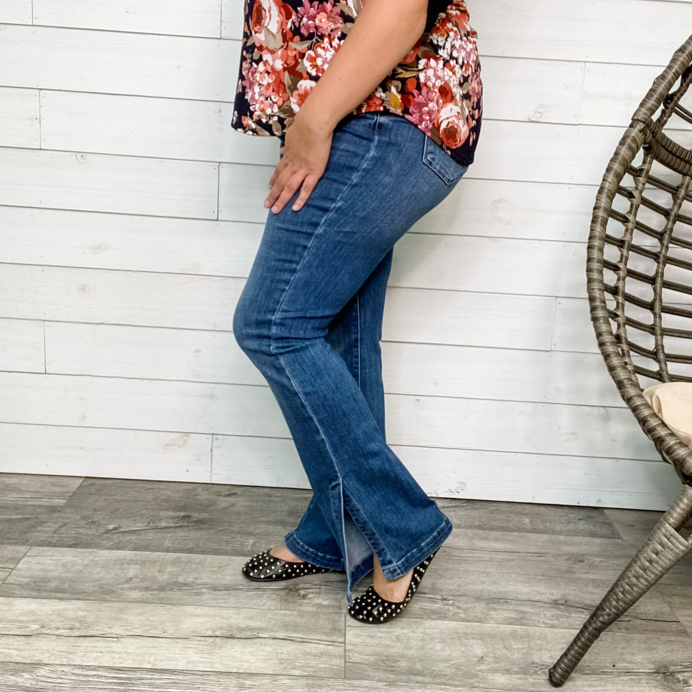 Judy Blue "Tulsa" Tummy Control Bootcut Jeans-Lola Monroe Boutique