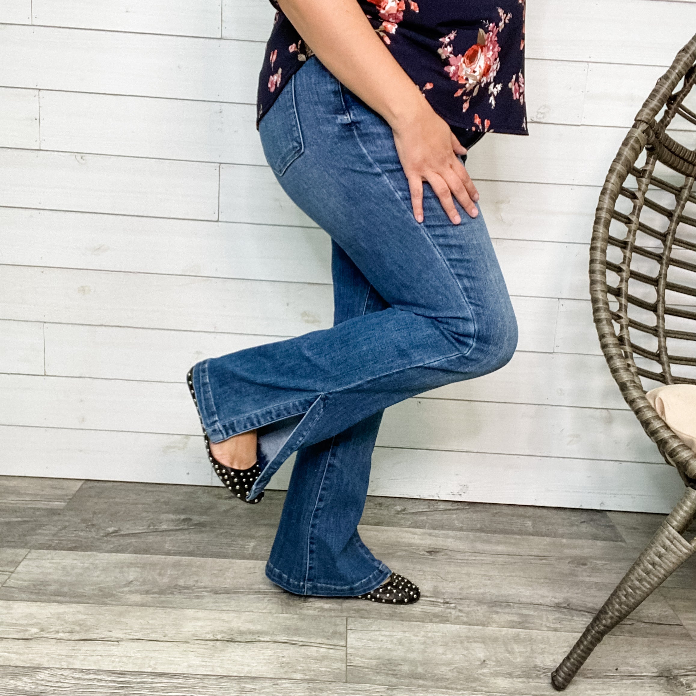 Judy Blue "Tulsa" Tummy Control Bootcut Jeans-Lola Monroe Boutique