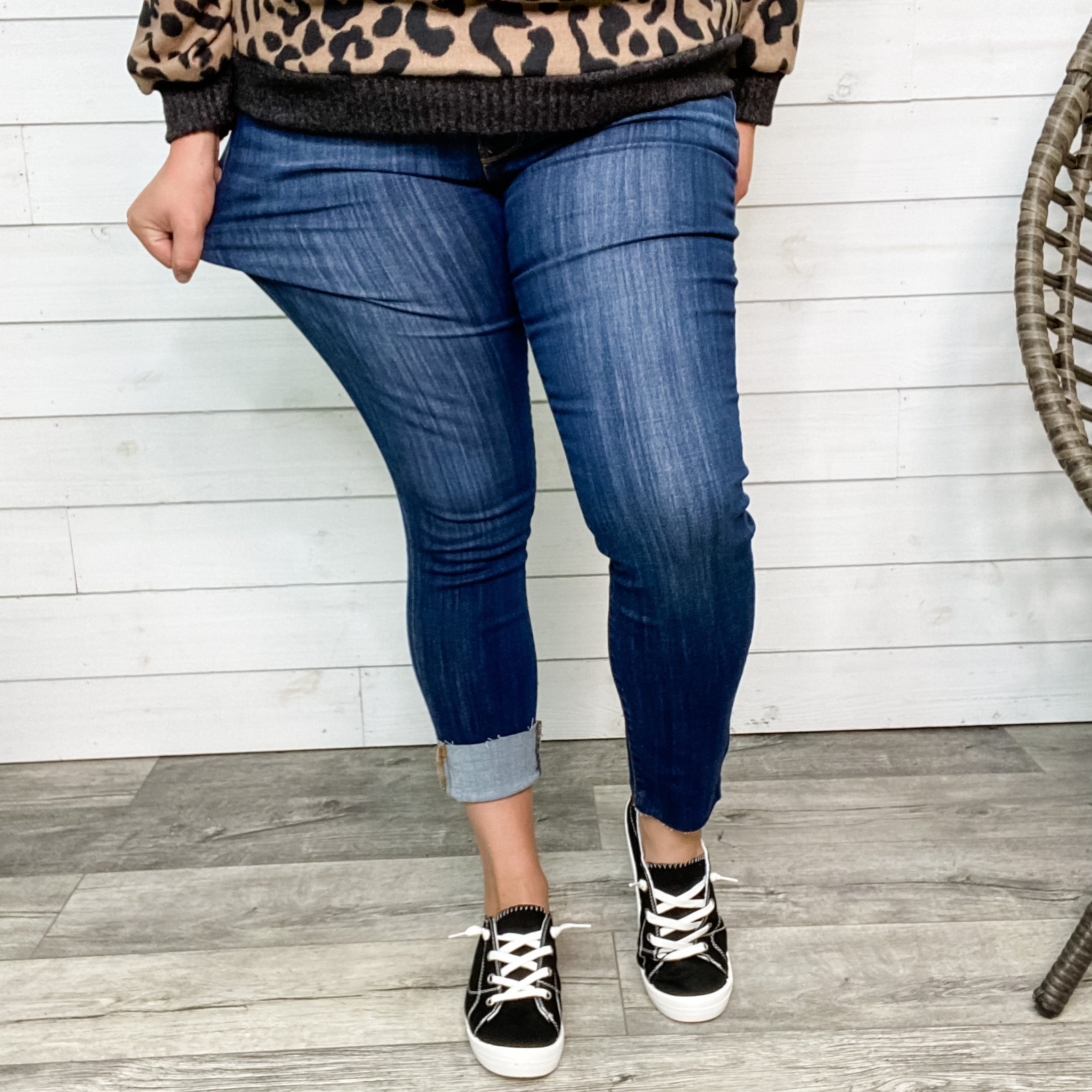 Judy Blue "Walk In the Park" Non-Distressed Mid Rise Skinnies-Lola Monroe Boutique