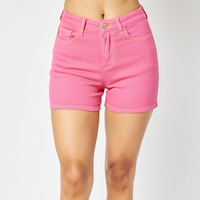 Judy Blue "Watermelon Kisses" Shorts-Lola Monroe Boutique