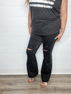 Judy Blue "We Ride At Dawn" Black Flares-Lola Monroe Boutique