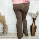 Judy Blue Western Brown Flares-Lola Monroe Boutique