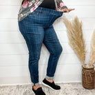 Judy Blue "Where I'm From" Slim Fit Pull On Jeans-Lola Monroe Boutique