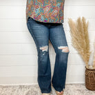 Judy Blue "Why Oh Wyoming" Tummy Control Flares-Lola Monroe Boutique