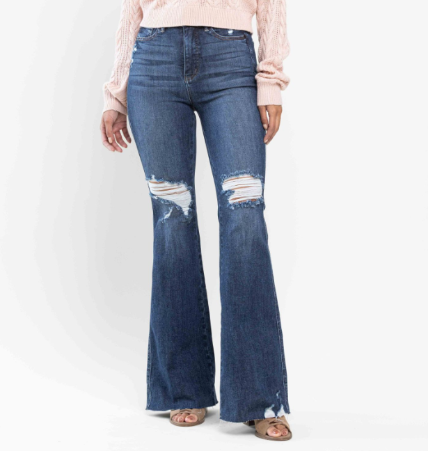 Judy Blue "Why Oh Wyoming" Tummy Control Flares
