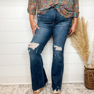 Judy Blue "Why Oh Wyoming" Tummy Control Flares-Lola Monroe Boutique