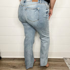 Judy Blue "You Dip We Dip" V Waist Straight Leg Jeans-Lola Monroe Boutique