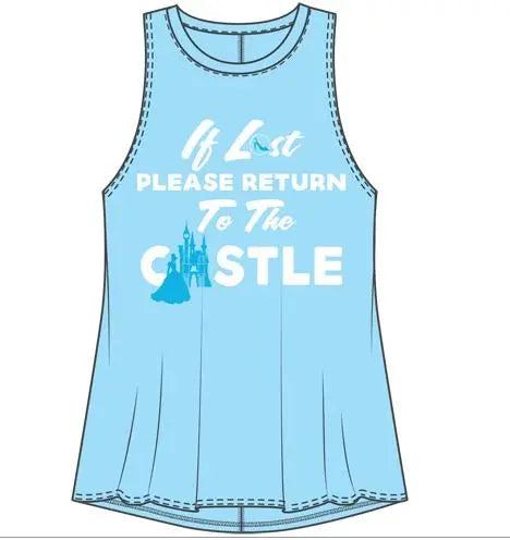 Junior Sizing Disney Castle (If Lost) Tank Top