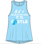 Junior Sizing Disney Castle (If Lost) Tank Top-Lola Monroe Boutique