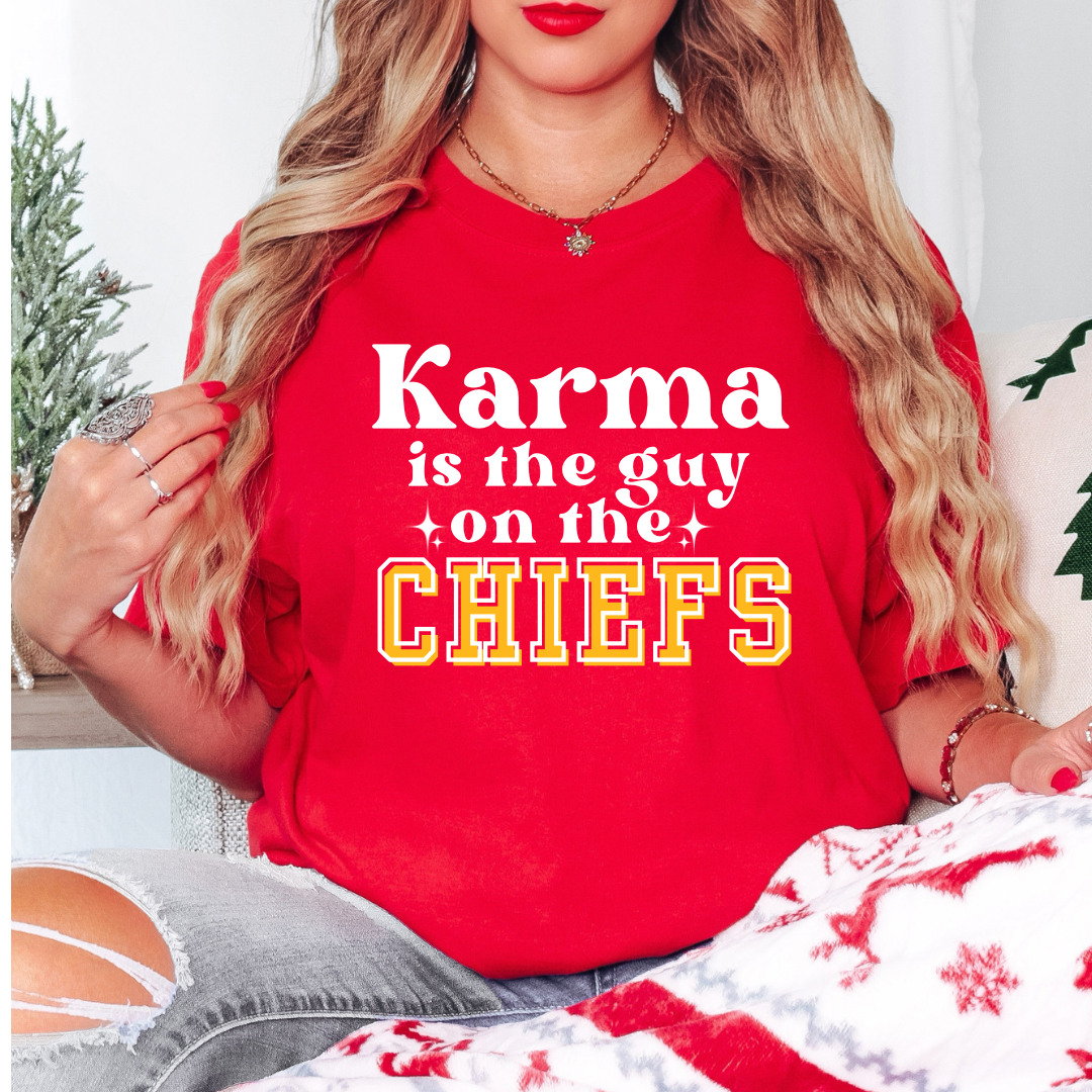 Karma is the guy on the chiefs-Lola Monroe Boutique