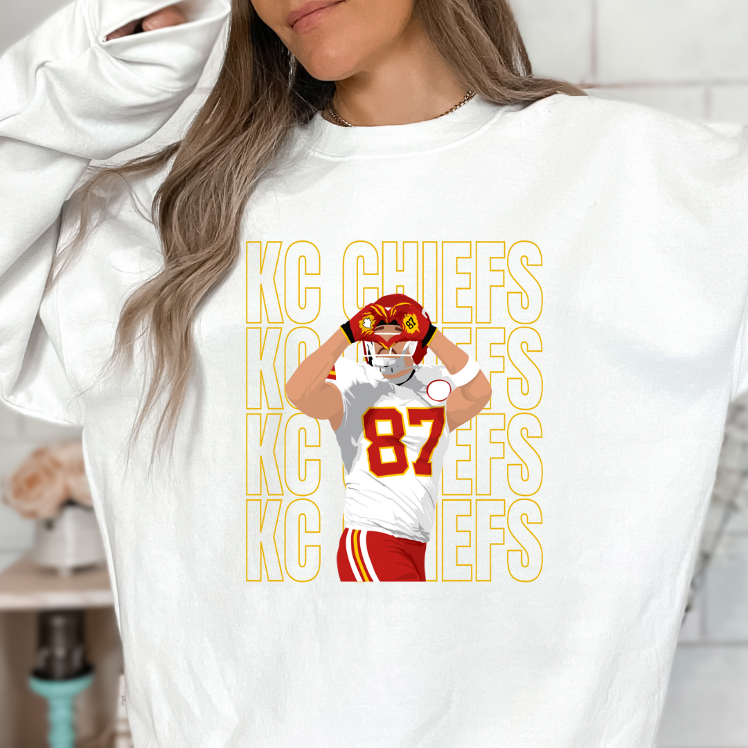 KC chiefs 87 heart-Lola Monroe Boutique