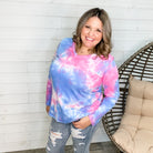 "Keegan" Long Sleeve Tie Dye V Neck-Lola Monroe Boutique