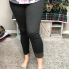 Kids Black Fleece Lined Leggings-Lola Monroe Boutique