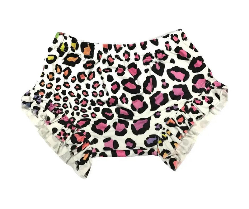 Kids Bummies ( Candied Animal Print White Background)-Lola Monroe Boutique