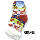 Kids Fluffy Reindeer Socks (Multiple Colors)-Lola Monroe Boutique