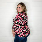 "Kiefer" Animal Print Lizzy 3/4 Sleeve Split Neck-Lola Monroe Boutique