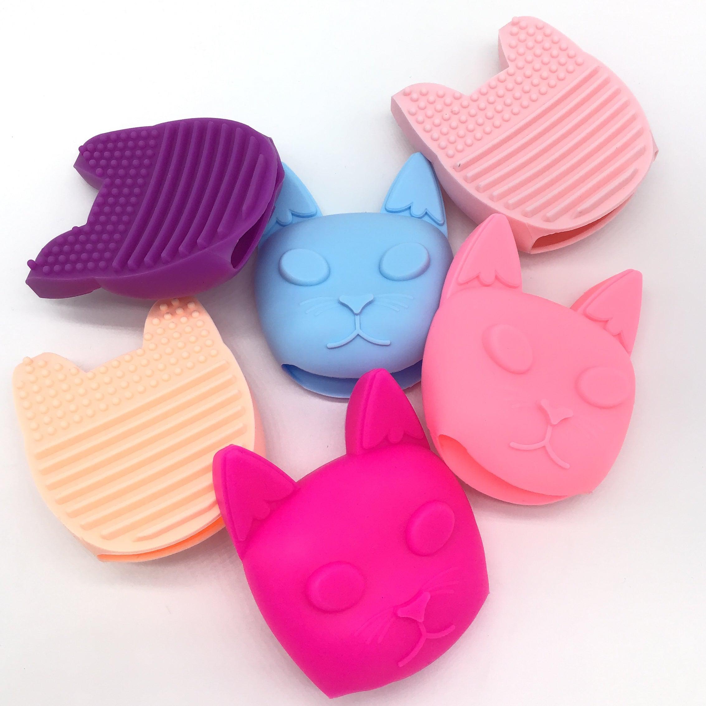 Kitty Cat Makeup Brush & Face Cleaner (Multiple Colors)-Lola Monroe Boutique