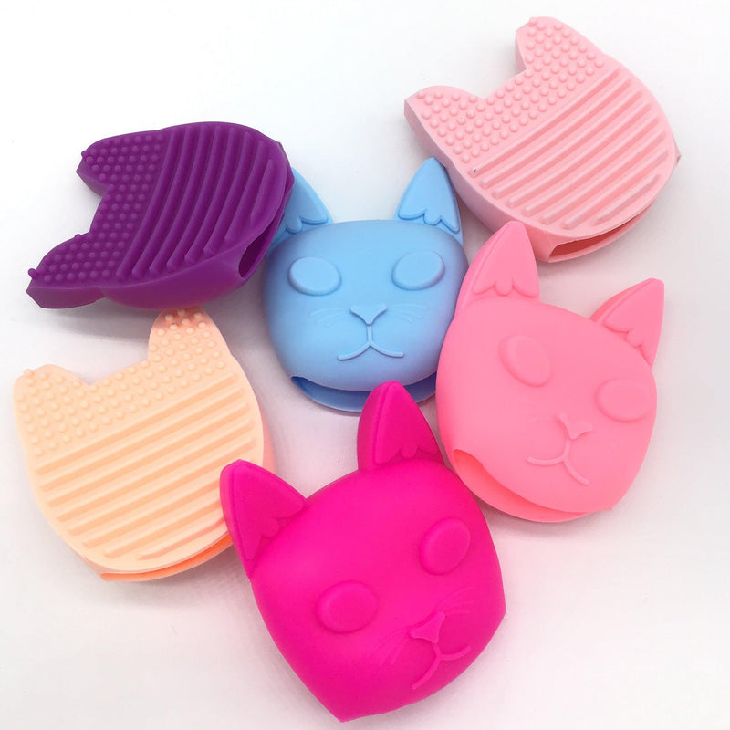 Kitty Cat Makeup Brush & Face Cleaner (Multiple Colors)-Lola Monroe Boutique