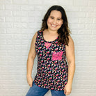 "Lacey" Floral Tank with Lace Accents-Lola Monroe Boutique