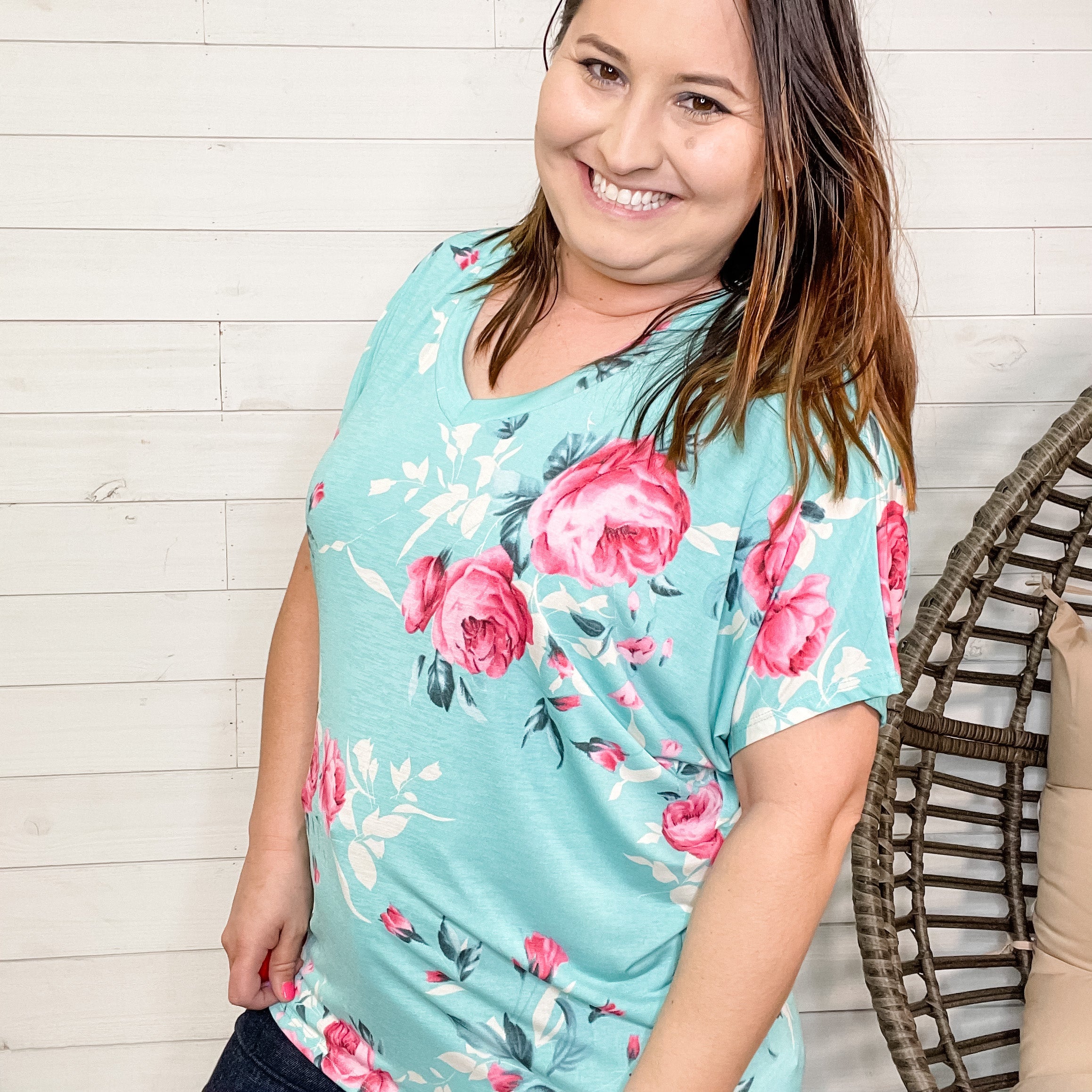 "Lakin" Floral Dolman-Lola Monroe Boutique