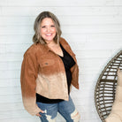 "Layne" Corduroy Crop Jacket (Brown)-Lola Monroe Boutique