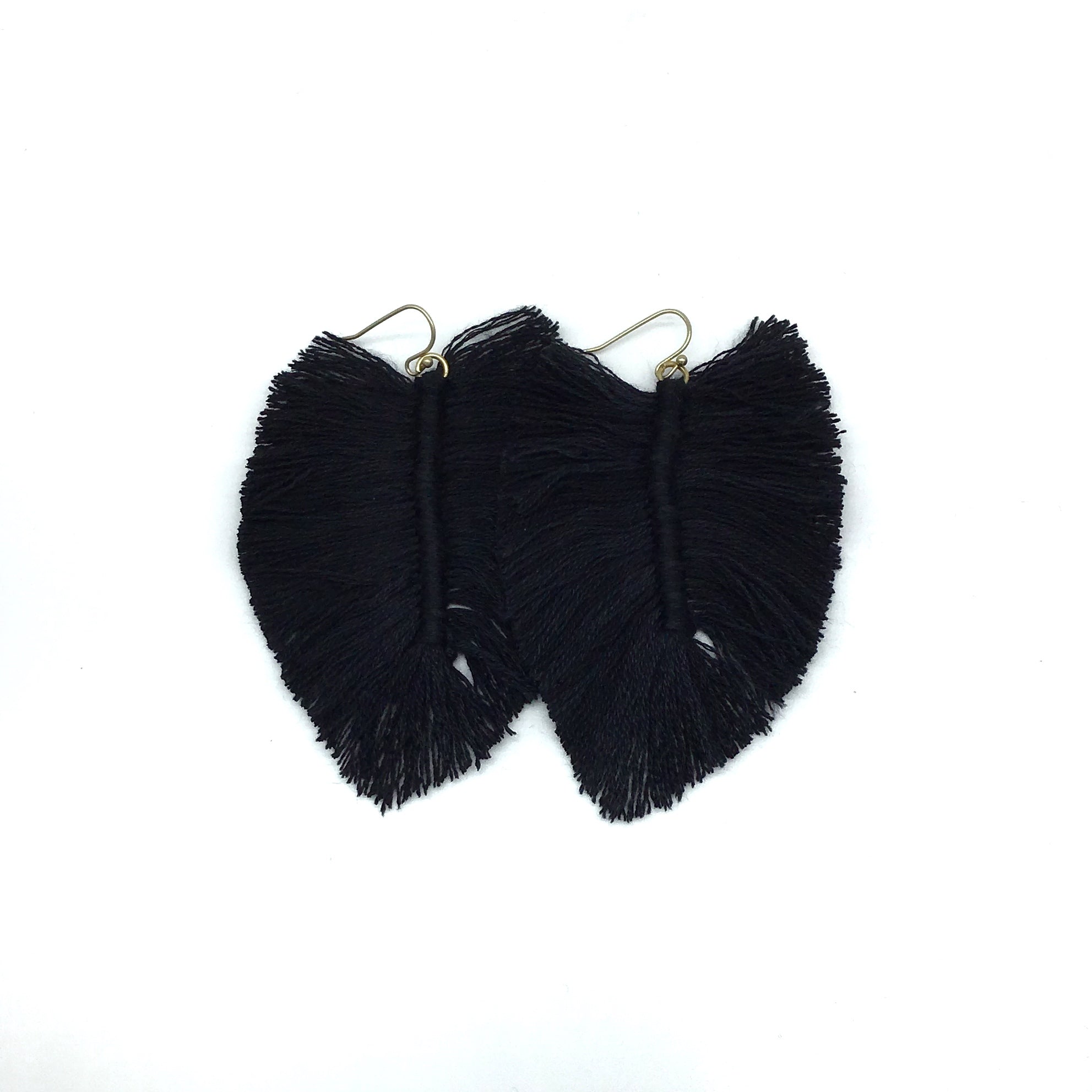 Leaf Fringe Drop Earrings (Multiple Colors Available)-Lola Monroe Boutique