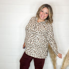 "Leapin" Animal Print Hoodie with Side Slits-Lola Monroe Boutique