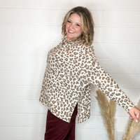 "Leapin" Animal Print Hoodie with Side Slits-Lola Monroe Boutique
