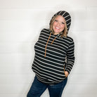 "Libby" Striped Hoodie with Faux Suede Elbow Patches-Lola Monroe Boutique