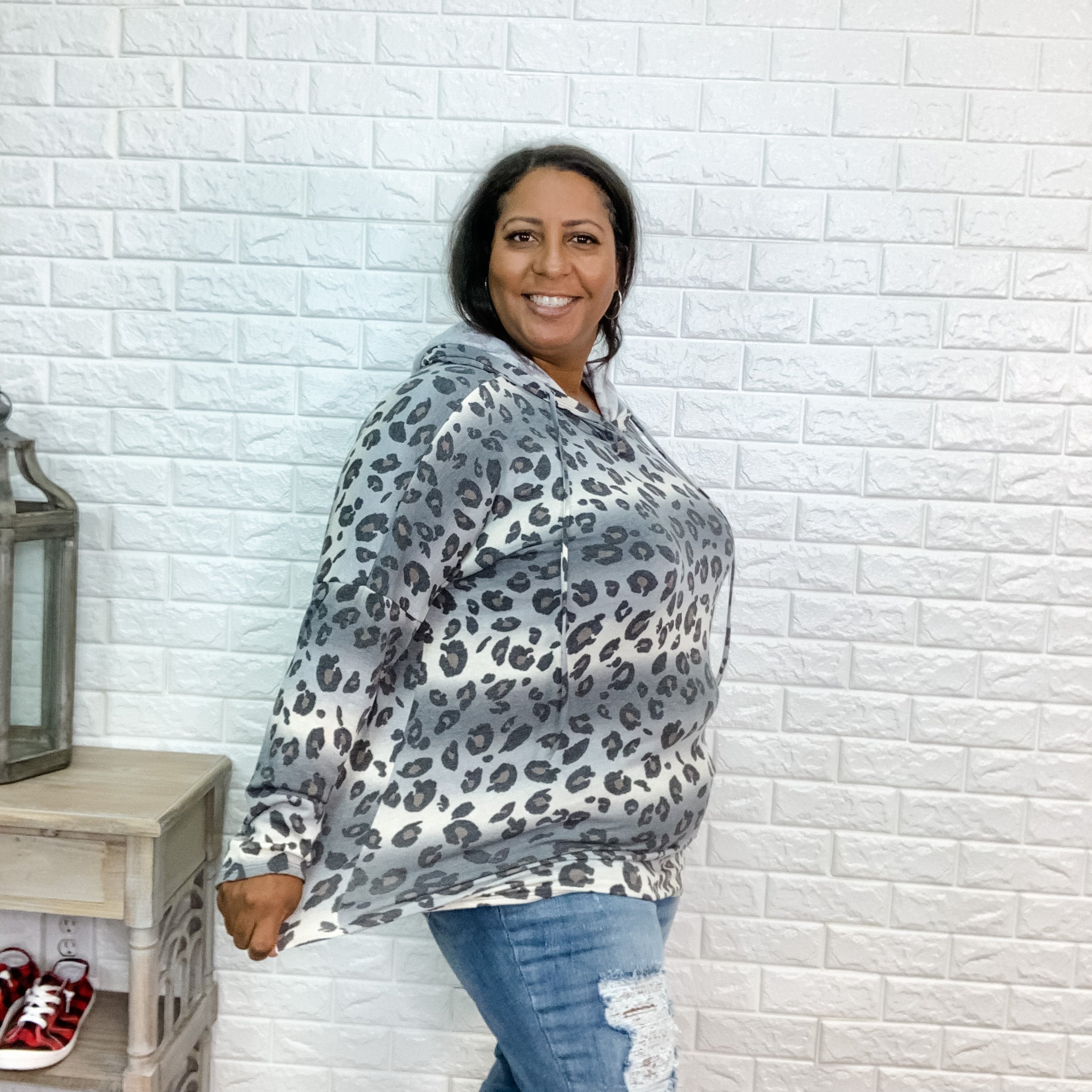 "Lilliana" Animal Print Hoodie-Lola Monroe Boutique