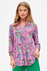 Dear Scarlett "Bowfin" 3/4 Sleeve Split Neck