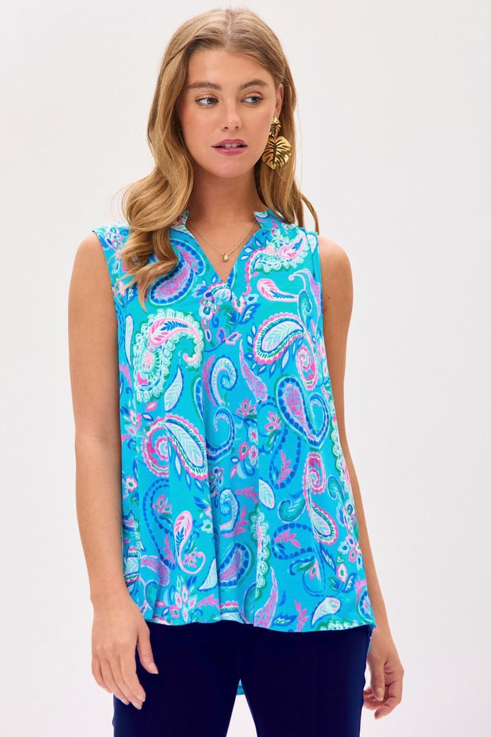 Dear Scarlett "Bronte" Sleeveless Split Neck