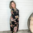 Long Sleeve Floral Maxi Dress-Lola Monroe Boutique