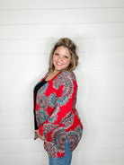 "Look Around" Paisley Pattern Cardigan-Lola Monroe Boutique