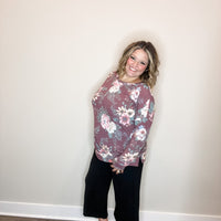 "Lost Cause" Floral Long Sleeve Weekender Style-Lola Monroe Boutique