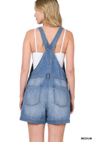 "Lou Lou" Distressed Short Overalls-Lola Monroe Boutique