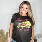 "Love At First Slice" Graphic Tee-Lola Monroe Boutique