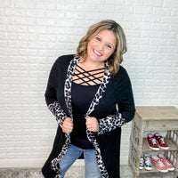 "Lucille" Cardigan / Duster with Animal Accents-Lola Monroe Boutique