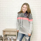 "Maddy" Color Block Animal Print Hoodie-Lola Monroe Boutique