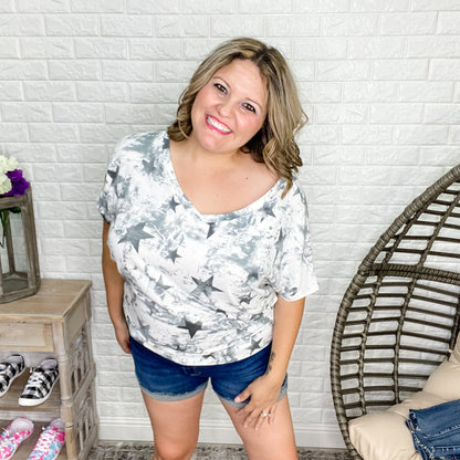 "Melanie" Star V-Neck
