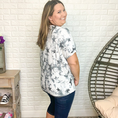 "Melanie" Star V-Neck