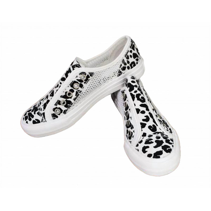 "Mesh It" By Gypsy Jazz Animal Print Slip On