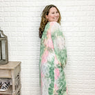 "Mint Julep" Wide Sleeve Kimono-Lola Monroe Boutique