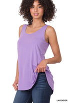 Modal Scoop Neck Relaxed Fit Tank (Multiple Colors)-Lola Monroe Boutique