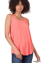 Modal Scoop Neck Relaxed Fit Tank (Multiple Colors)-Lola Monroe Boutique