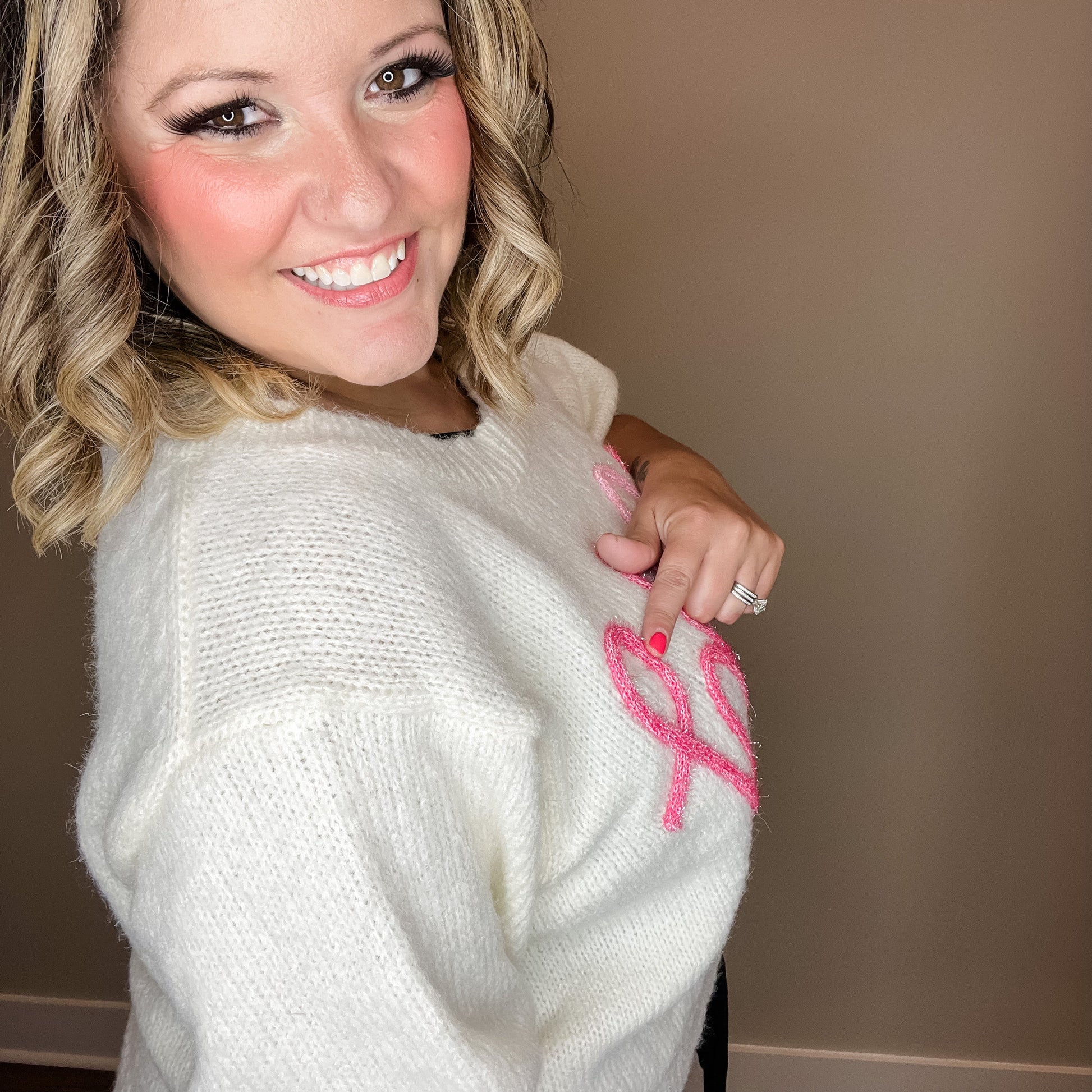 "Mom" Short Sleeve Sweater